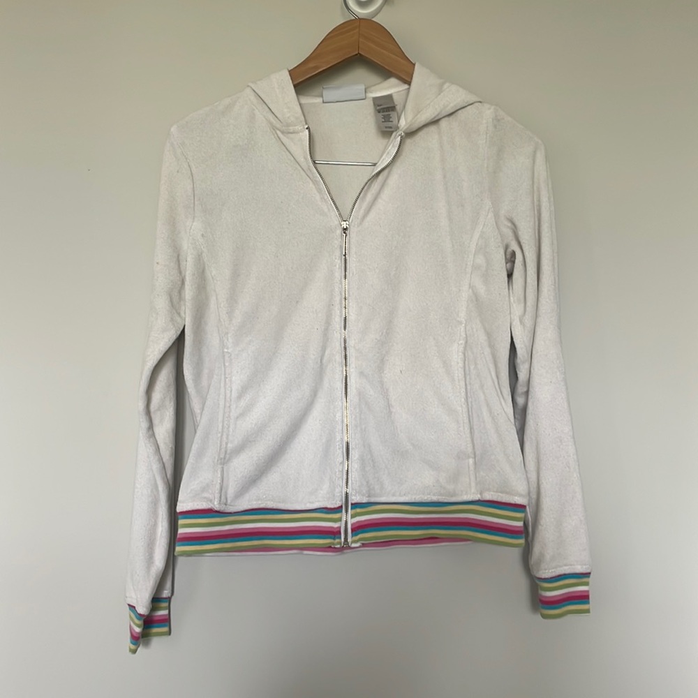 Villager by Liz Clairborne Zip Front Hoodie Sz S
